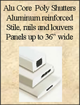 Alu Core Poly Shutters